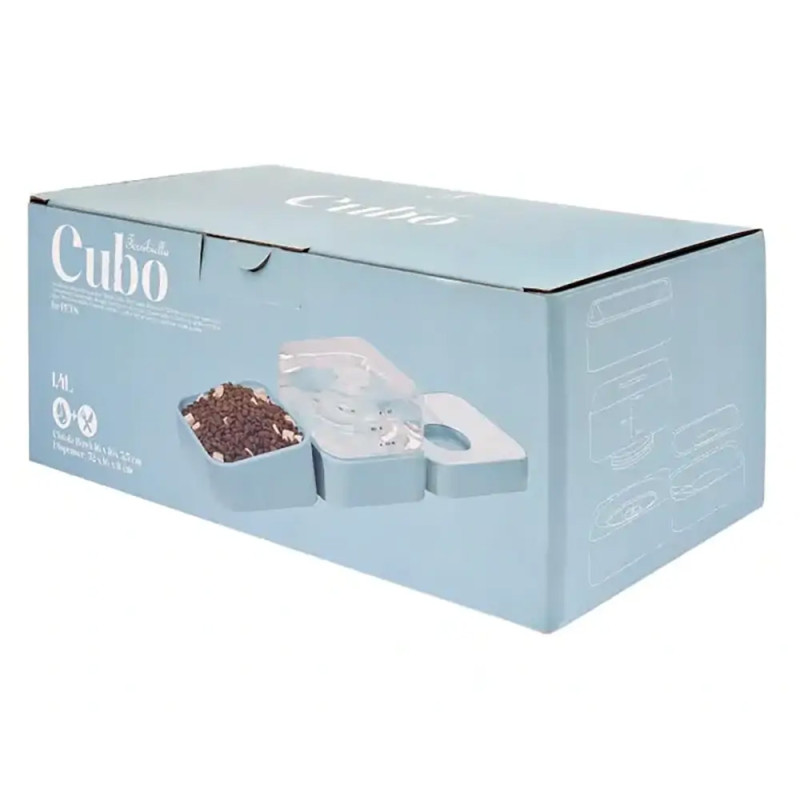 Dispensador modular Cubo de água com comedouro