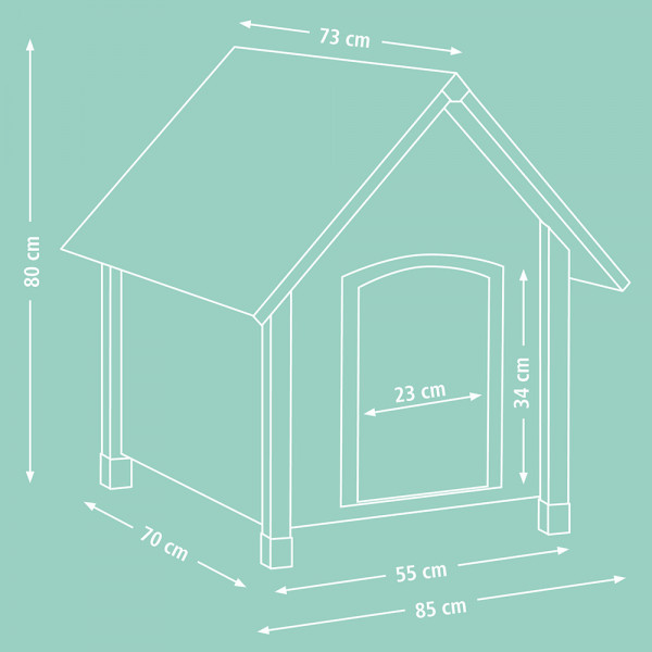 Casota de Madeira para Cão