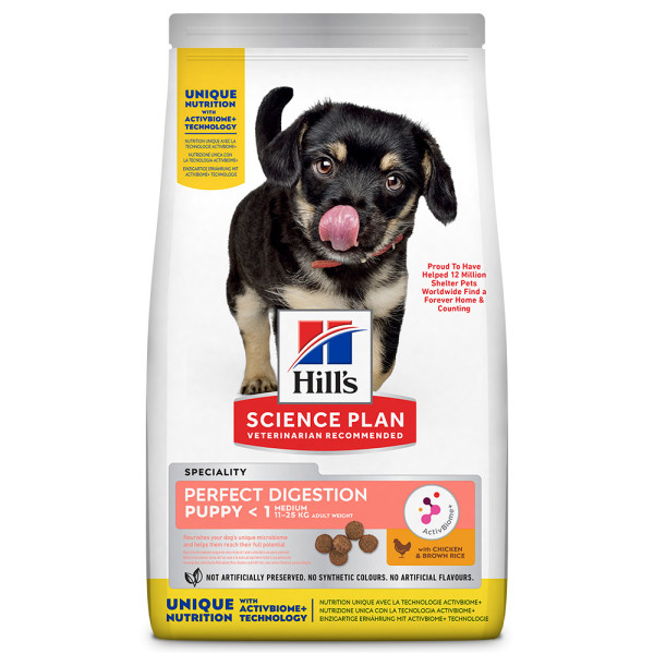 Hill'S Perfect Digestion Puppy Medium - Ração Seca Para Cachorro De Porte Médio - Frango E Arroz