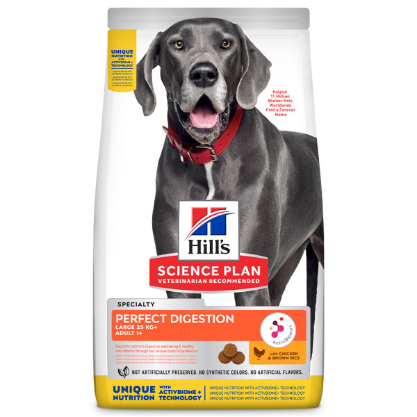 Hill'S Perfect Digestion Large - Ração Seca Para Cão Adulto De Porte Grande - Frango E Arroz
