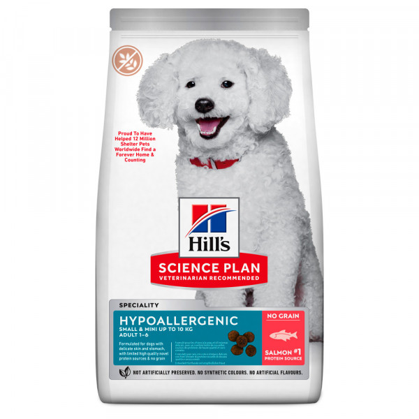 Hill'S Hypoallergenic Small & Mini Adult - Ração Seca Para Cão De Porte Mini E Pequeno Com Alergias - Salmão