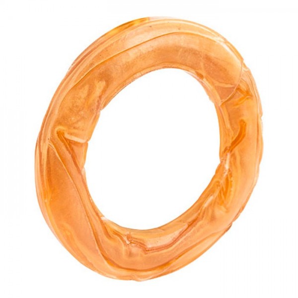 Anel Mastigável De Couro Prensado Para Cão