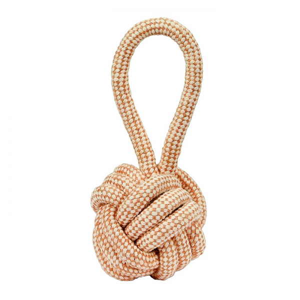 Bola Em Algodão E Juta Com Corda