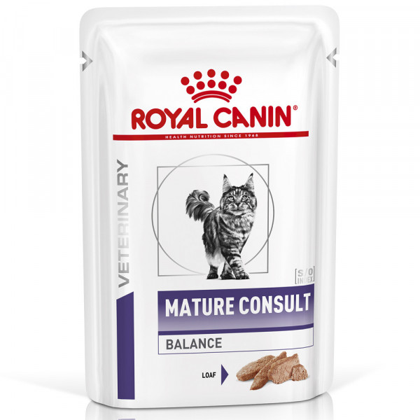 Royal Canin VET Mature Consult Balance - Alimento Em Patê Para Gato Sénior Com Excesso De Peso