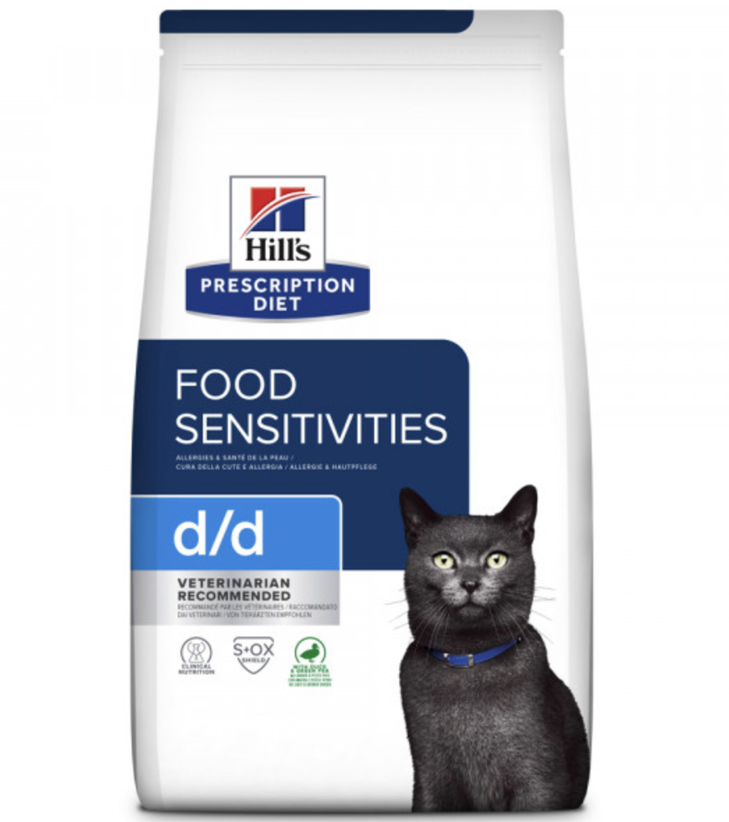 Hill'S PD Food Sensitivities D/D - Ração Seca Para Gato Com Alergias Alimentares