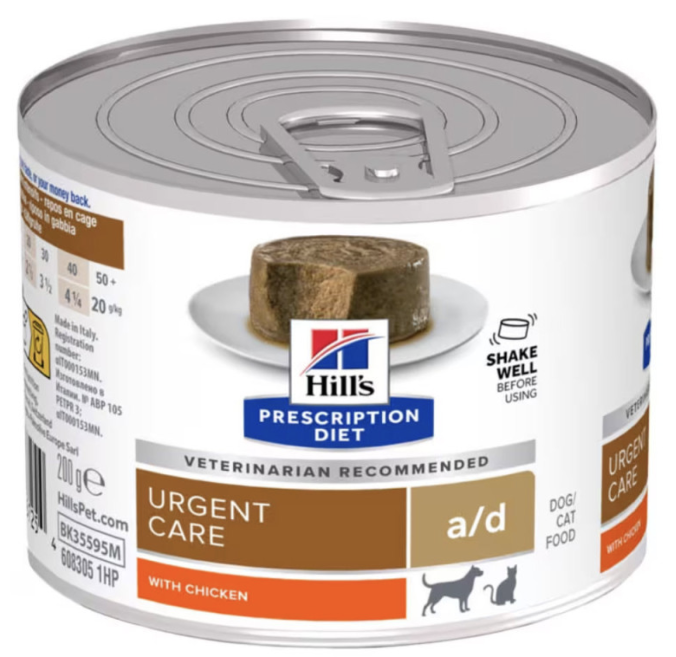 Hill'S PD Urgent Care A/D - Alimento Em Patê Para Cão E Gato Em Convalescença - Frango