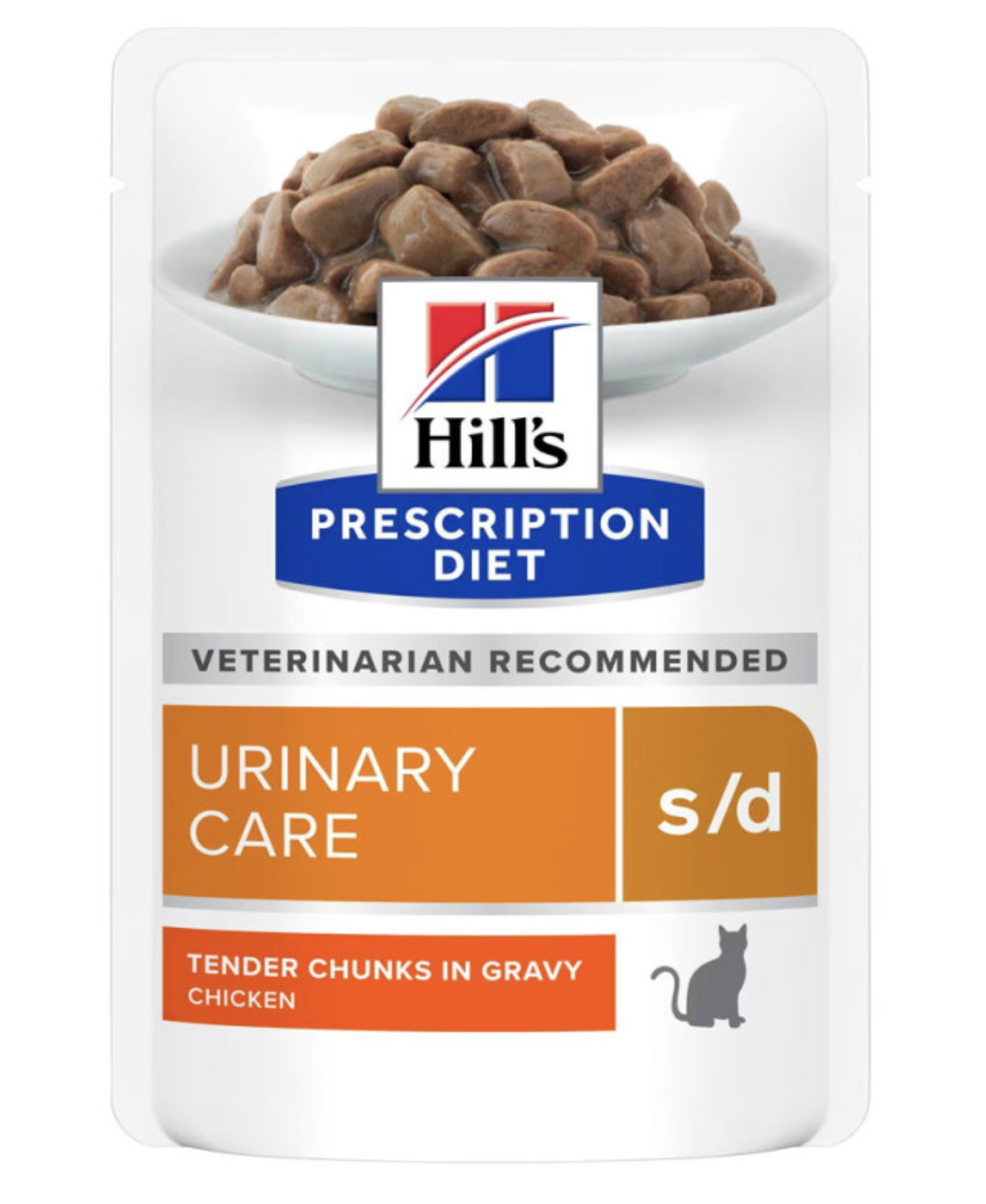 Hill'S PD Urinary Care S/D - Alimento Em Molho Para Gato Para Suporte Da Saúde Urinária - Frango