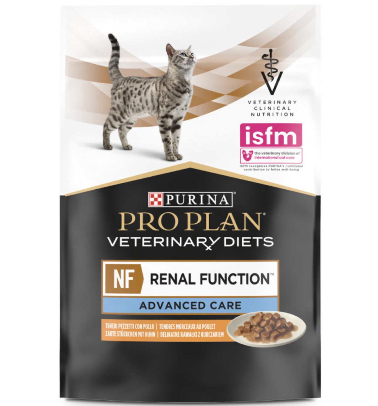 Pro Plan VD NF Renal Function Advanced Care - Alimento Em Molho Para Gato Com Doença Renal - Frango