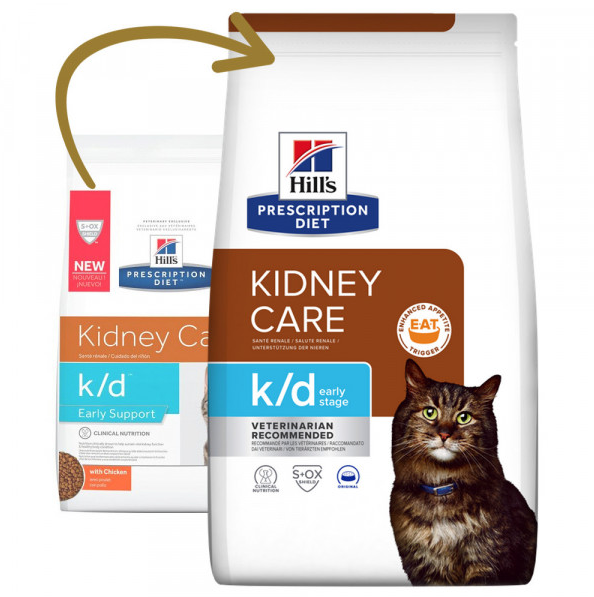 Hill'S PD Kidney Care K/D Early Stage - Ração Seca Para Gato Com Doença Renal Precoce