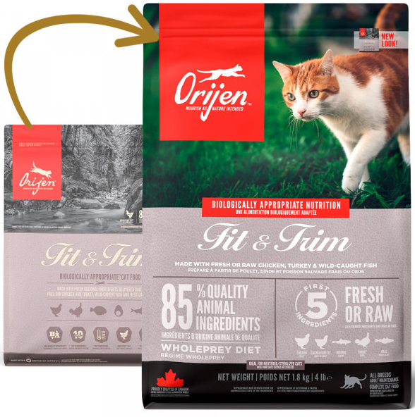 Orijen Fit & Trim - Ração Para Gato Para Controlo Do Peso