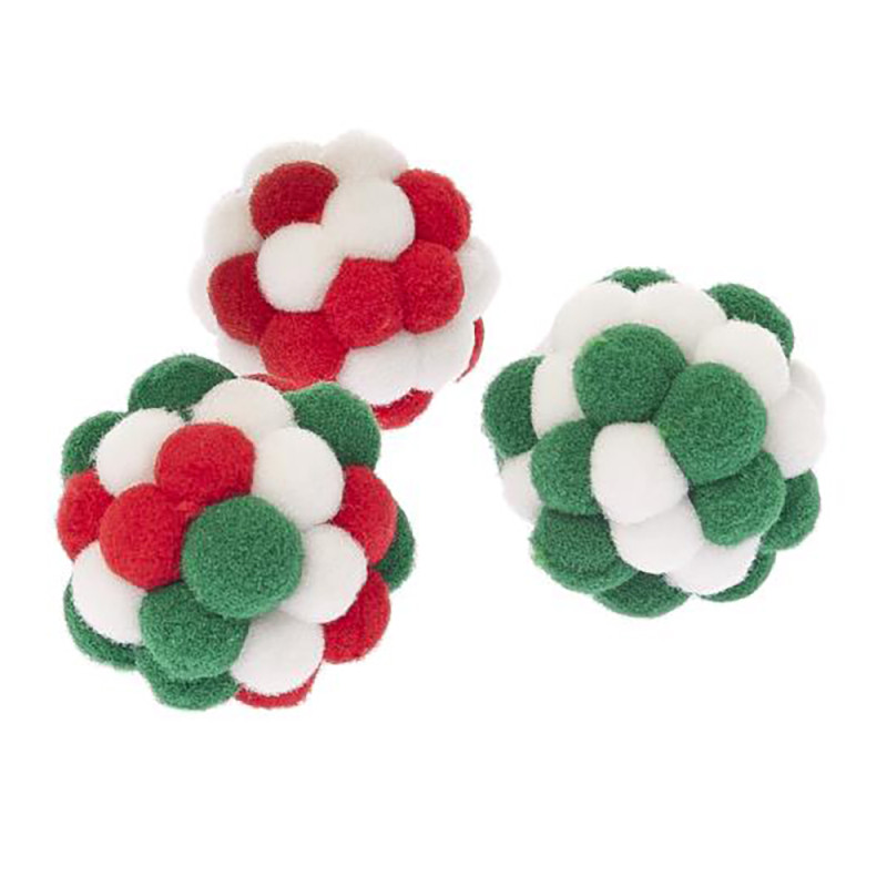 Bolas de Natal de Peluche para Gato