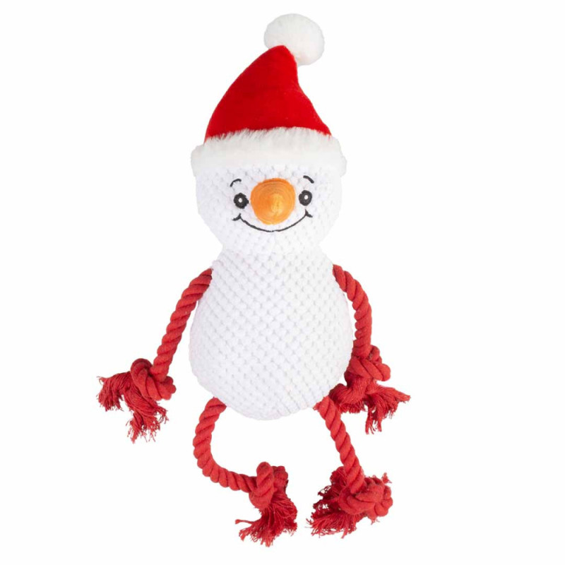 Boneco de neve de Natal com som para cão