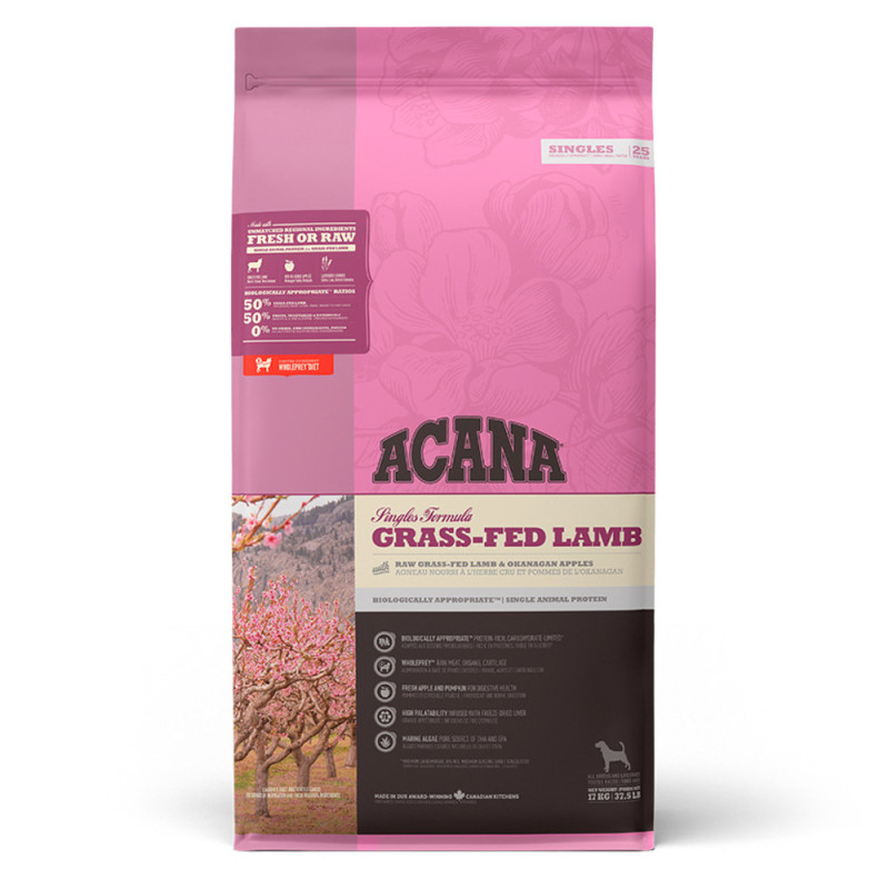 ACANA Singles Grass-Fed - Ração seca para cão - Borrego