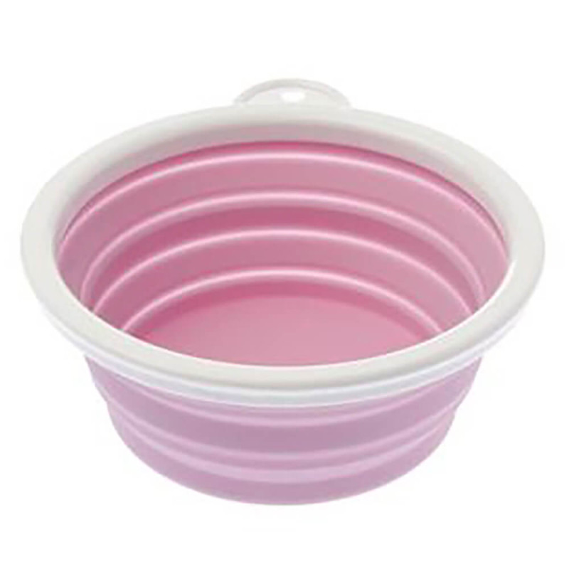 Tigela dobrável de viagem em silicone