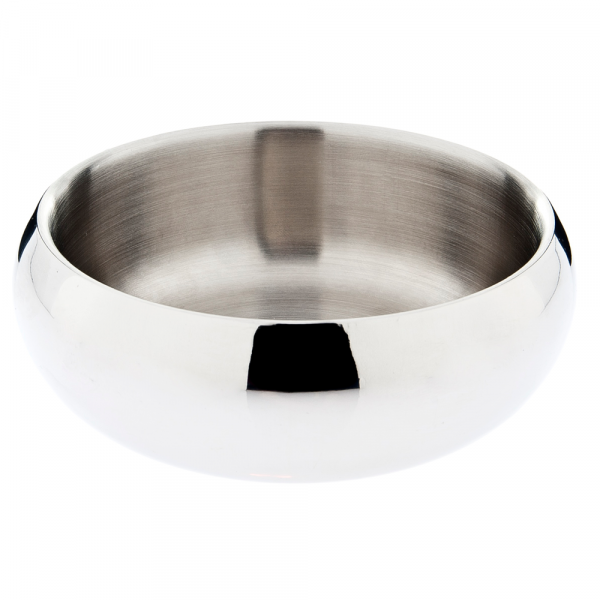 Taça inox redonda Double Wall para cães