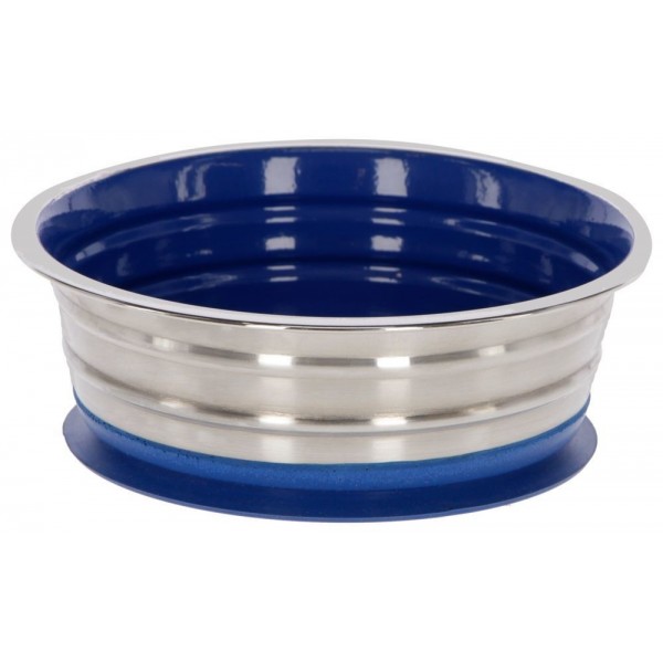 Tigela em aço inoxidável com base antiderrapante