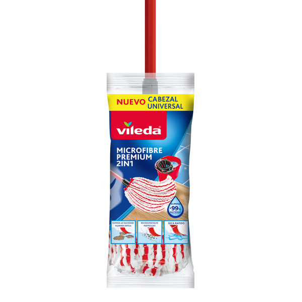 Esfregona de Microfibras Premium 2 em 1