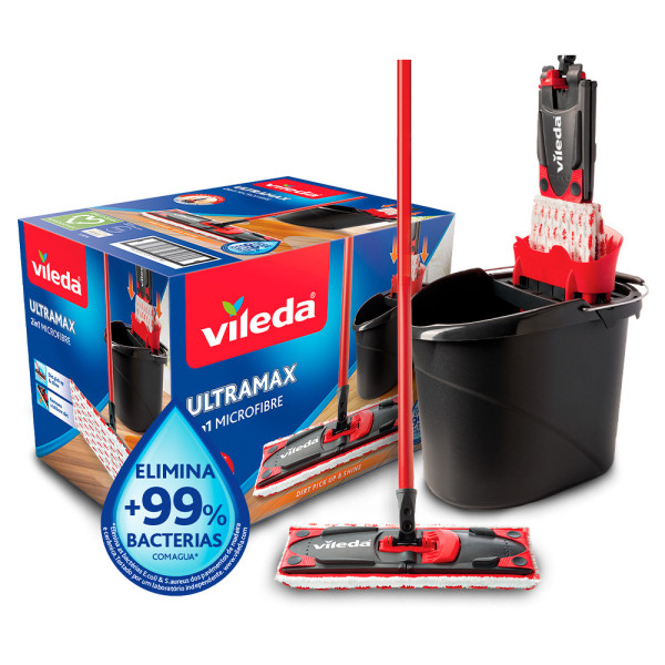 Pack Ultramax - Balde com mopa microfibras