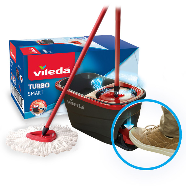 Sistema Turbo Smart - Balde com pedal e esfregona microfibras Classic