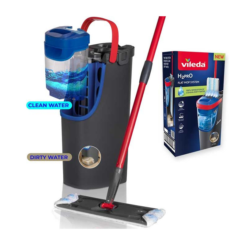 Sistema de Mopa H2prO com Separação de Água Limpa/Suja