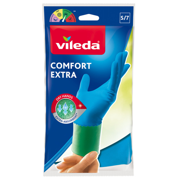 Luvas multiusos em látex duráveis Comfort Extra
