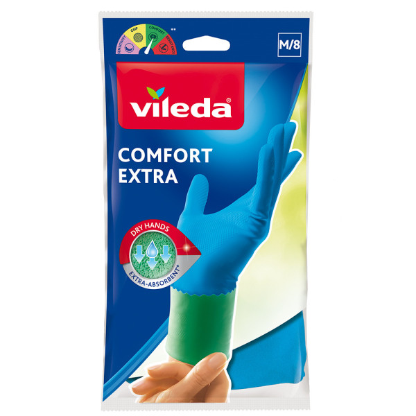 Luvas multiusos em látex duráveis Comfort Extra