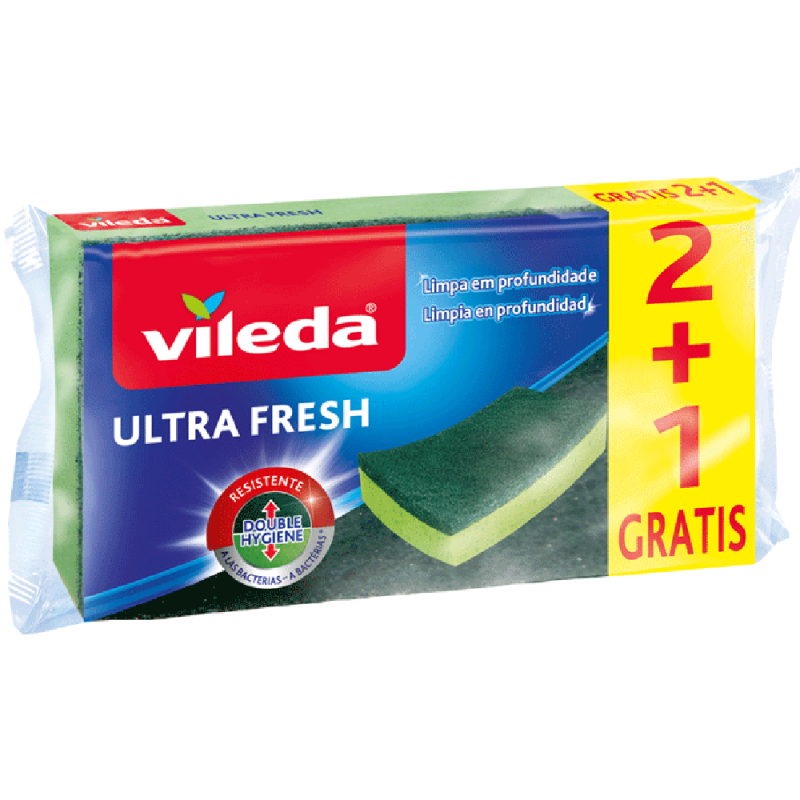 Esfregão Esponja Ultra Fresh com Tratamento Antibacteriano