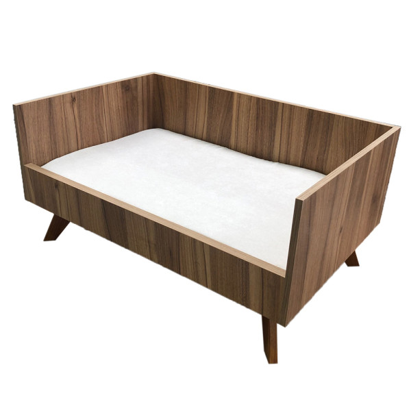 Cama Topaz de Madeira de Nogueira para Cão