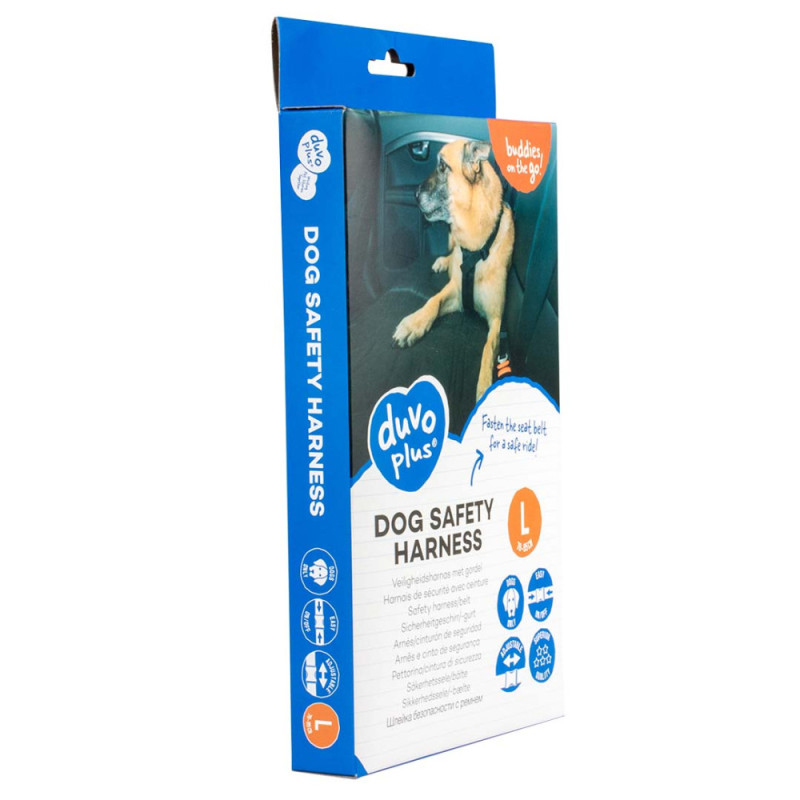 Peitoral e cinto de segurança para cão