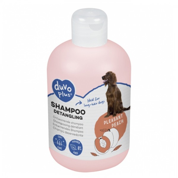 Champô desembaraçador de pêssego para cães