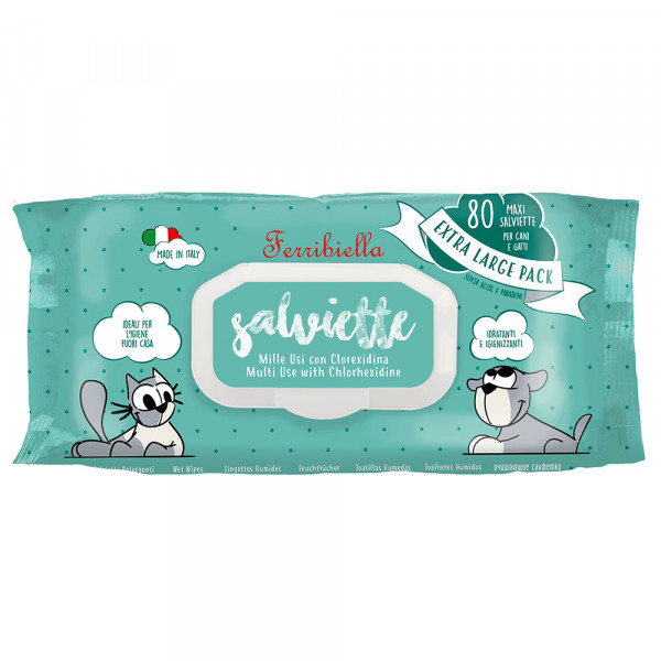 Toalhitas Salviette Higienizantes com Clorexidina