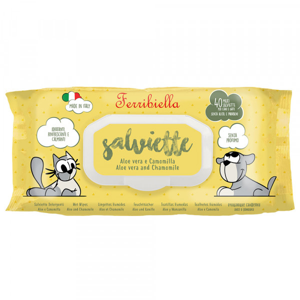 Toalhitas Salviette com Aloe vera e Camomila