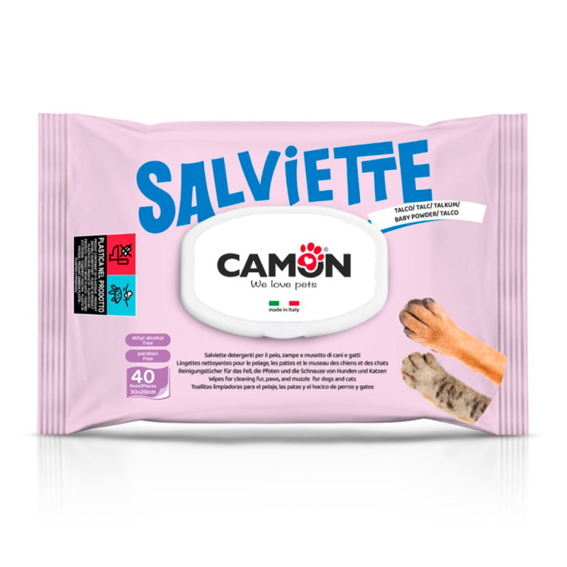 Camon Toalhetes Húmidos Talco