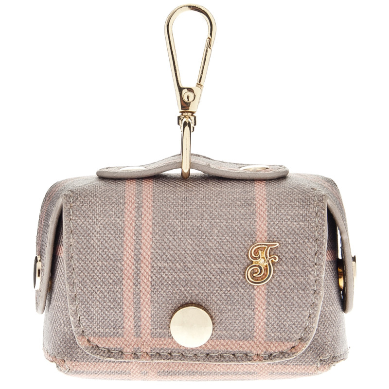 Dispensador de sacos para dejetos Mokka cinza/rosa