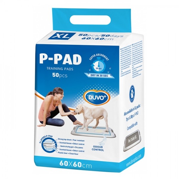 Resguardo absorvente 60 x 60 cm para cão