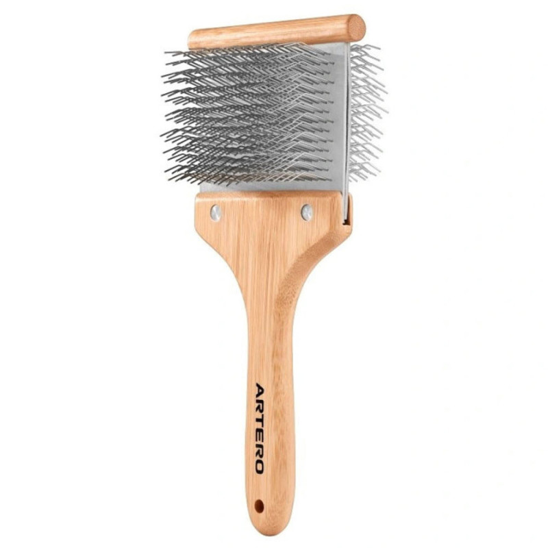 Cardadeira dupla flexível Beast Double para cães e gatos