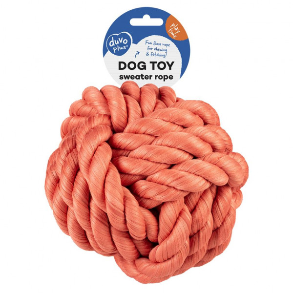 Bola em Tecido Vermelha para Cão