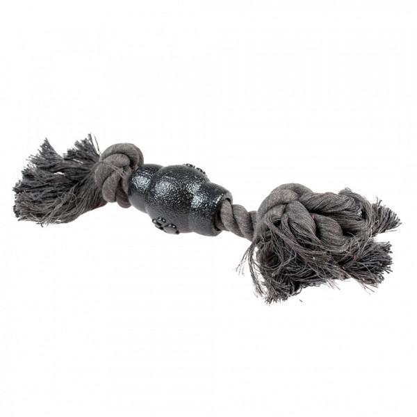 Corda ECO com 2 nós e cone de borracha para cão