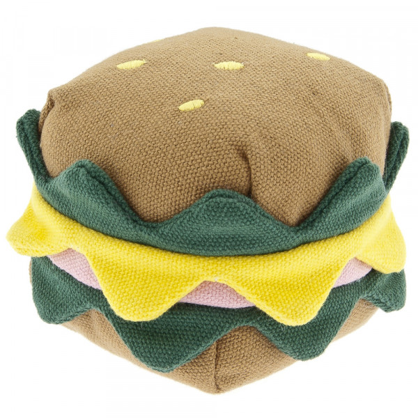 Hambúrguer de Lona com Som para Cães