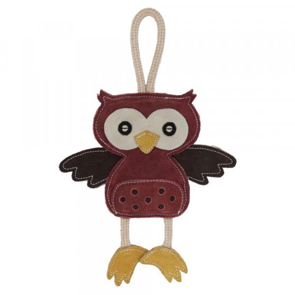 Brinquedo Coruja de camurça para cão