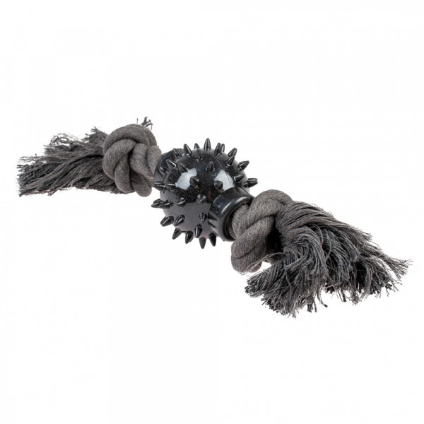 Corda ECO com bola de borracha com picos para cão