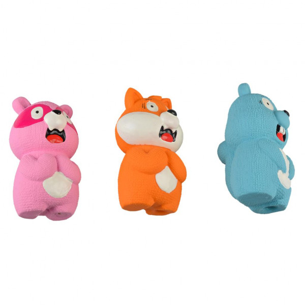 Raposas de Látex com Som para Cães