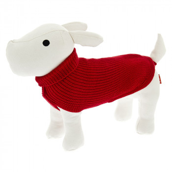 Camisola De Malha Lux Vermelha Para Cão