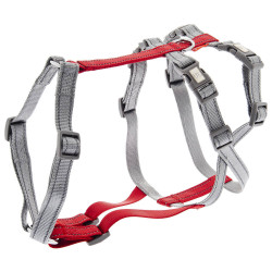 Arnês Anti-Fuga Vermelho Para Cães