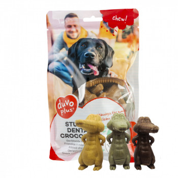 Chew! Snacks Crocodilos Recheados Para Cães