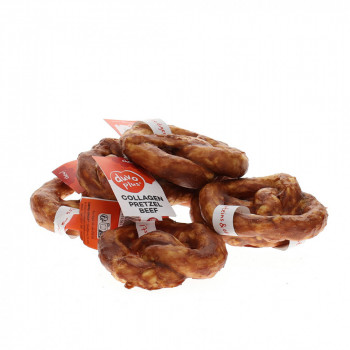 Chew! Snack De Colagénio Em Pretzel Com Carne De Vaca Para Cão
