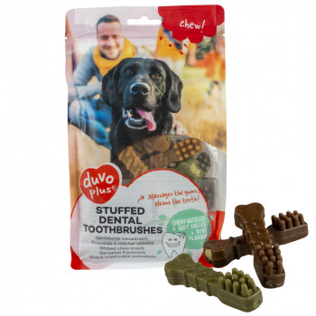 Chew! Snacks Escovas De Dentes Recheadas Para Cães