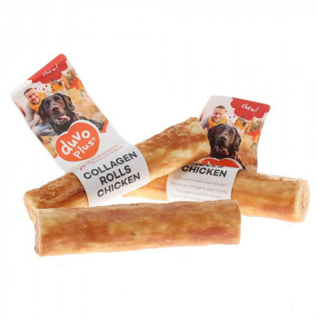 Chew! Snack De Colagénio Em Rolos Com Frango Para Cães