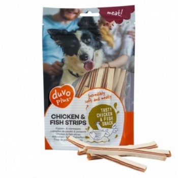 Meat! Snack De Frango E Peixe Em Tiras Para Cão