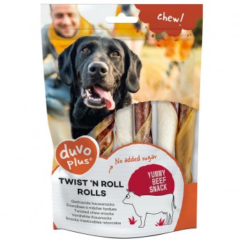 Chew! Snack Twist'N Roll Rolls De Vaca Para Cão